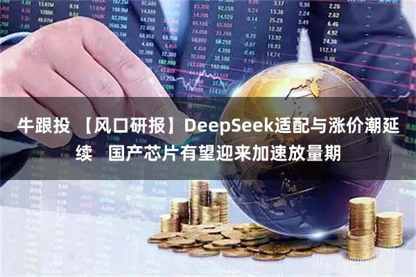 牛跟投 【风口研报】DeepSeek适配与涨价潮延续   国产芯片有望迎来加速放量期